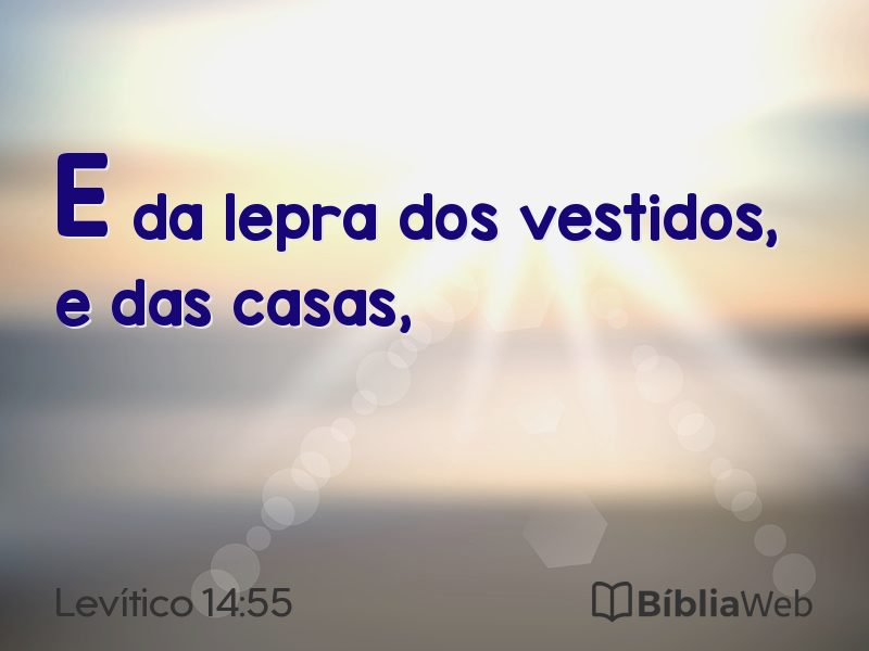 Levítico 14:55 em imagem para compartilhar