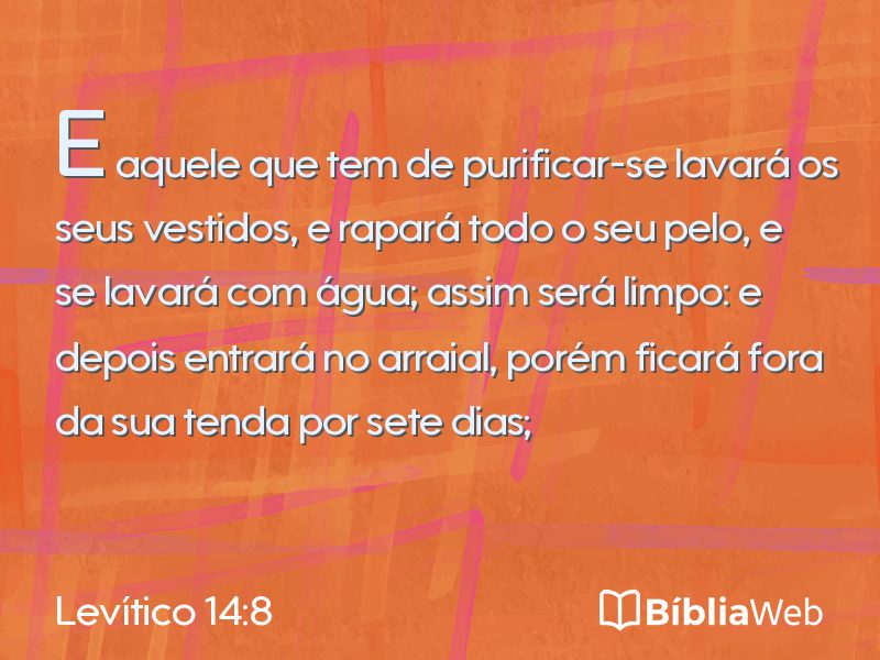 Levítico 14:8 em imagem para compartilhar