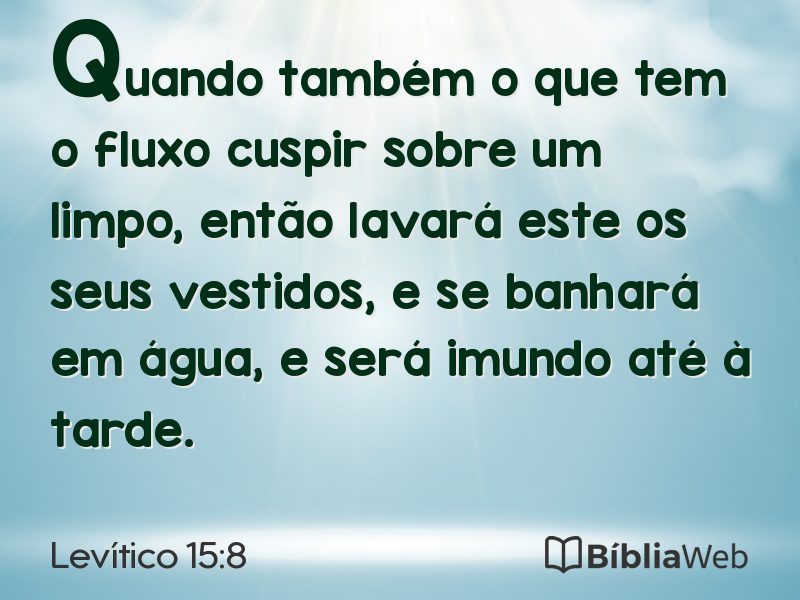 Levítico 15:8 em imagem para compartilhar