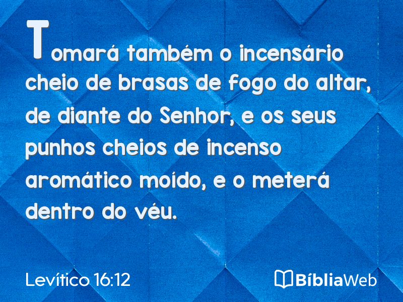 Levítico 16:12 em imagem para compartilhar