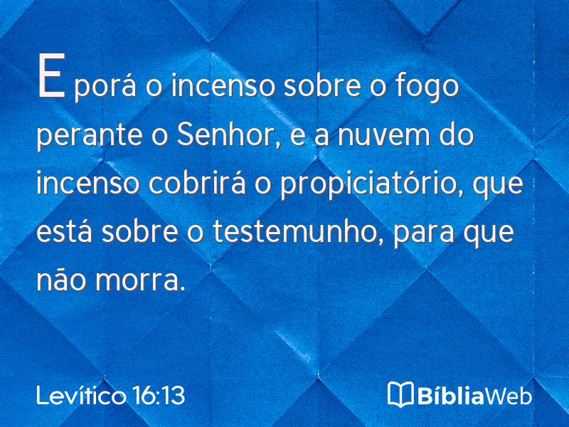 Levítico 16:13 em imagem para compartilhar