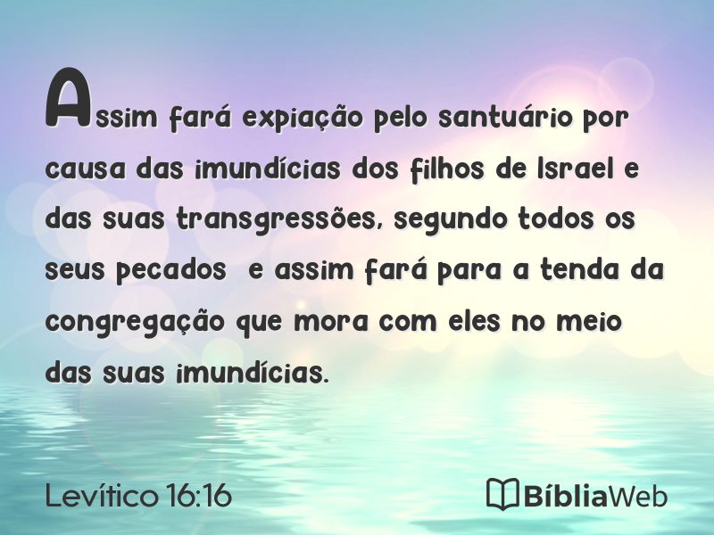 Levítico 16:16 em imagem para compartilhar