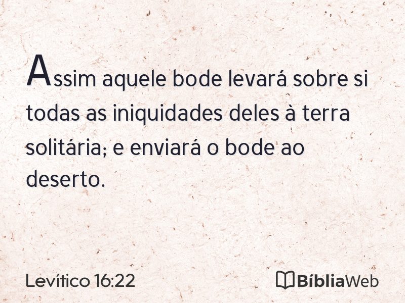 Levítico 16:22 em imagem para compartilhar