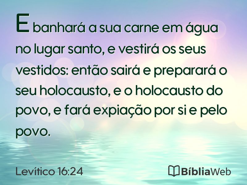 Levítico 16:24 em imagem para compartilhar