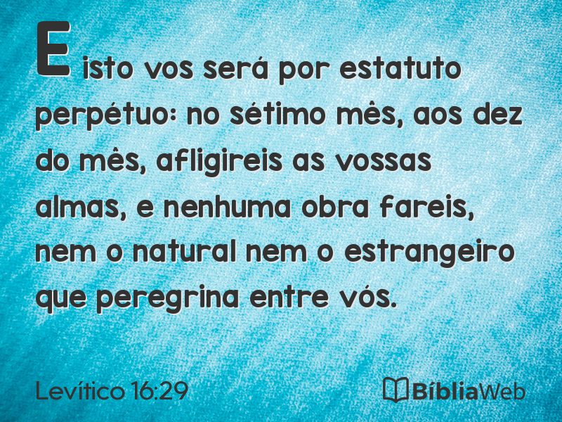 Levítico 16:29 em imagem para compartilhar