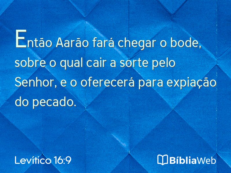 Levítico 16:9 em imagem para compartilhar