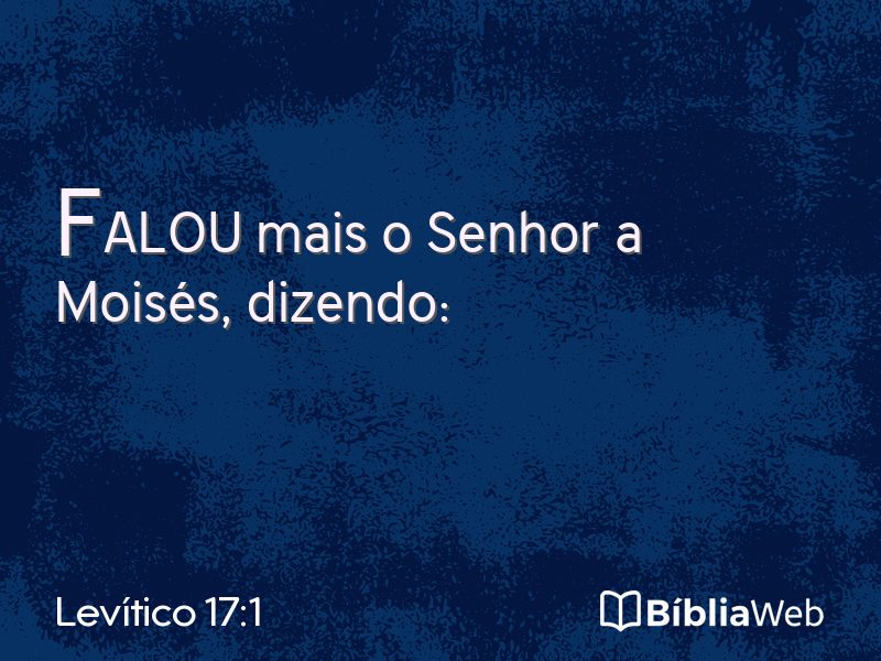 Levítico 17:1 em imagem para compartilhar