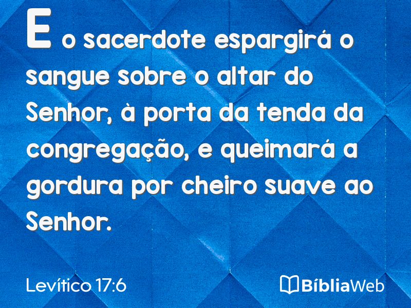 Levítico 17:6 em imagem para compartilhar