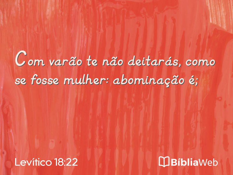 Levítico 18:22 em imagem para compartilhar