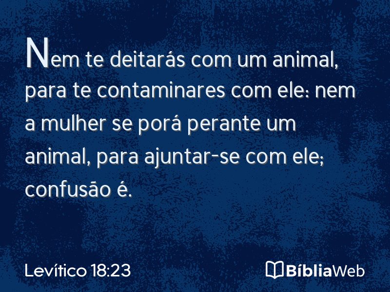 Levítico 18:23 em imagem para compartilhar