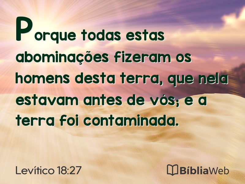 Levítico 18:27 em imagem para compartilhar