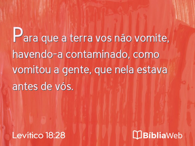 Levítico 18:28 em imagem para compartilhar