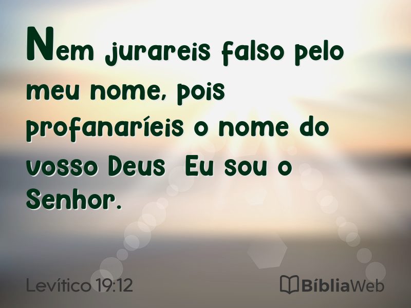 Levítico 19:12 em imagem para compartilhar