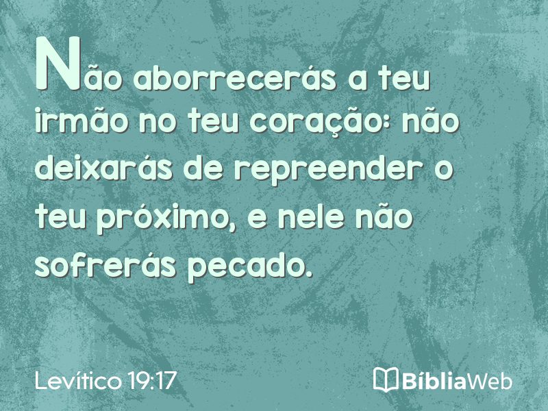 Levítico 19:17 em imagem para compartilhar