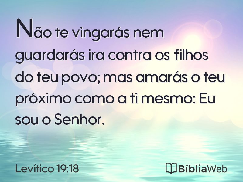 Levítico 19:18 em imagem para compartilhar
