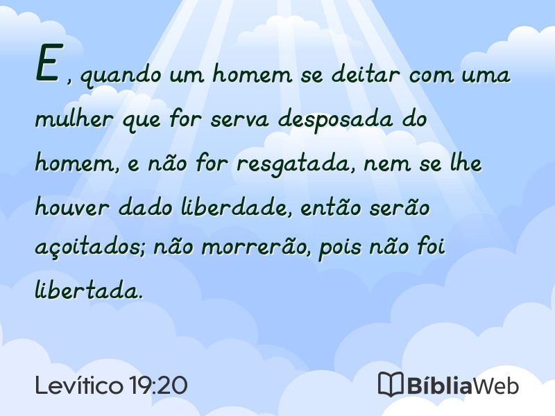 Levítico 19:20 em imagem para compartilhar