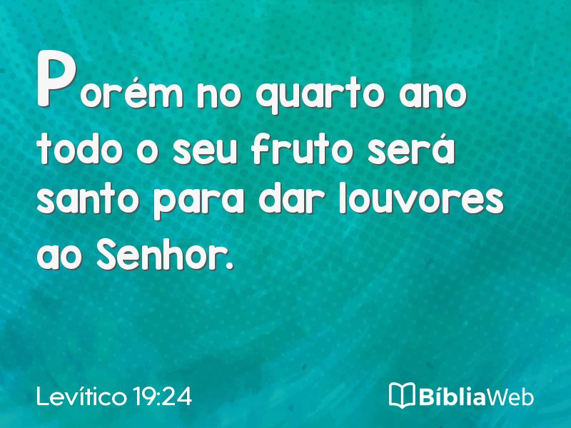 Levítico 19:24 em imagem para compartilhar