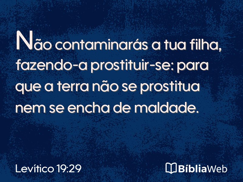 Levítico 19:29 em imagem para compartilhar