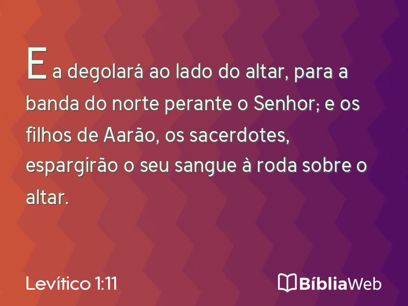 Levítico 1:11 em imagem para compartilhar