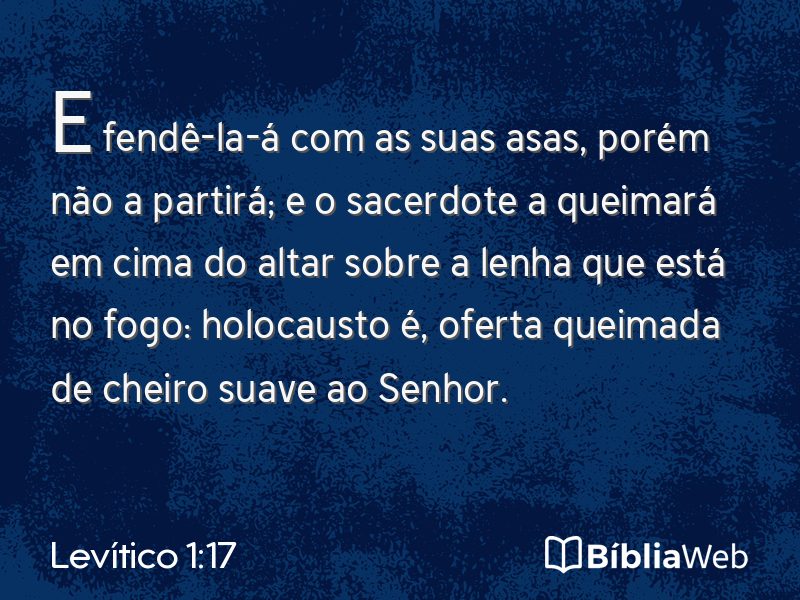 Levítico 1:17 em imagem para compartilhar