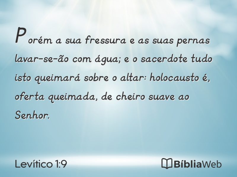 Levítico 1:9 em imagem para compartilhar