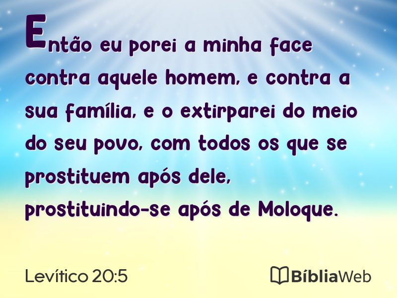 Levítico 20:5 em imagem para compartilhar