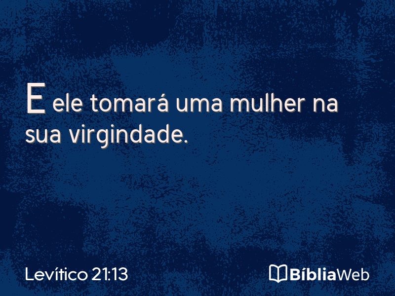 Levítico 21:13 em imagem para compartilhar