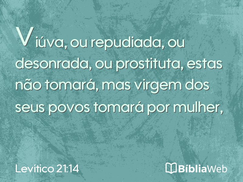 Levítico 21:14 em imagem para compartilhar