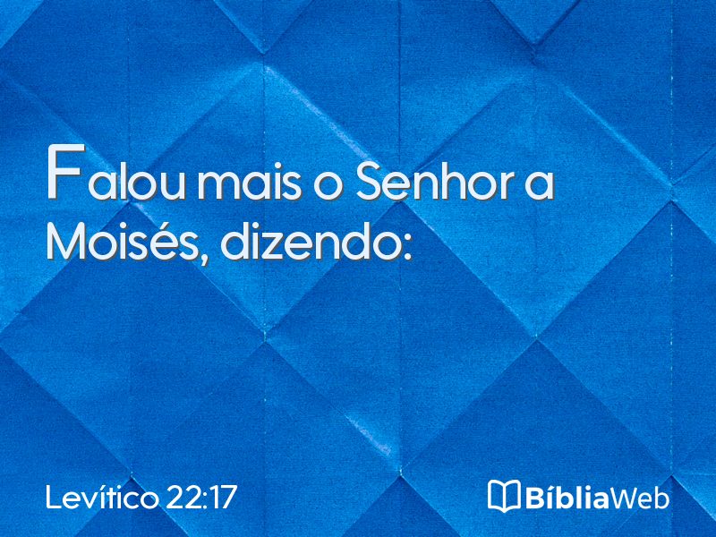Levítico 22:17 em imagem para compartilhar