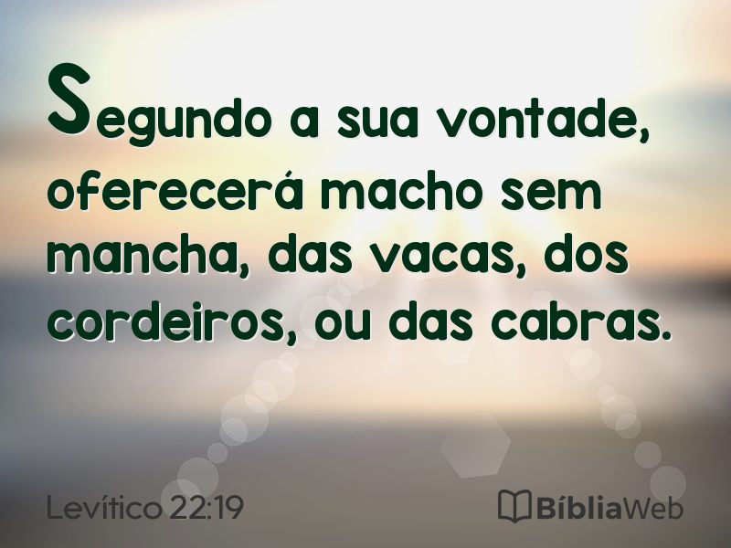 Levítico 22:19 em imagem para compartilhar