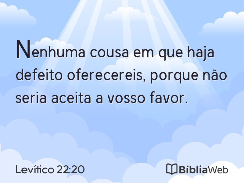 Levítico 22:20 em imagem para compartilhar
