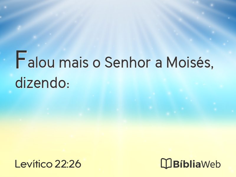Levítico 22:26 em imagem para compartilhar