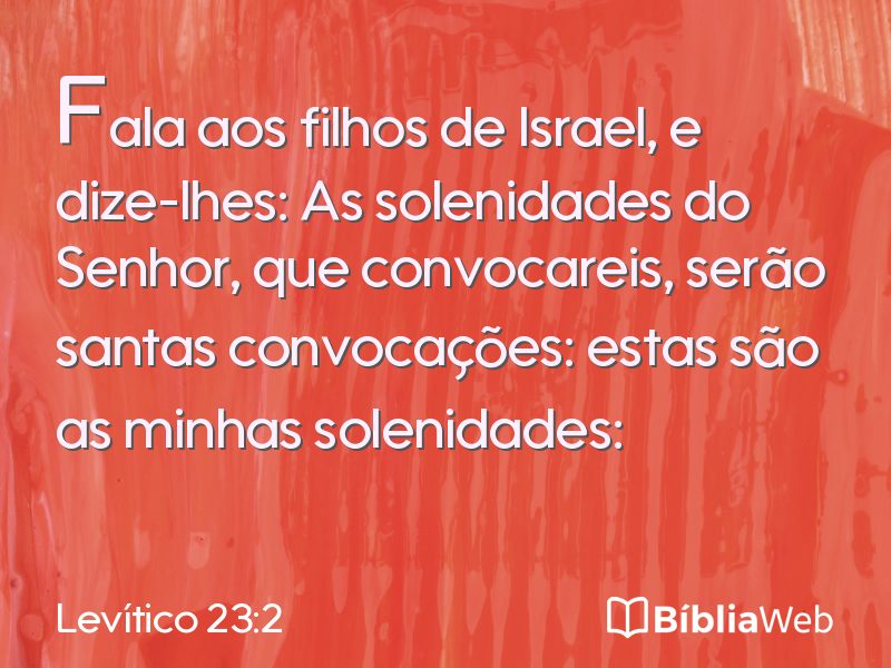 Levítico 23:2 em imagem para compartilhar