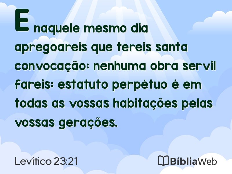 Levítico 23:21 em imagem para compartilhar