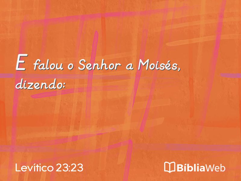 Levítico 23:23 em imagem para compartilhar