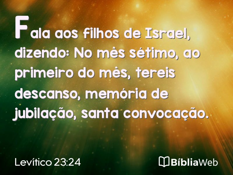Levítico 23:24 em imagem para compartilhar