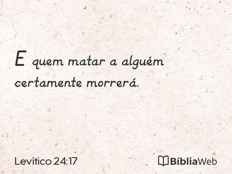 Levítico 24:17 em imagem para compartilhar