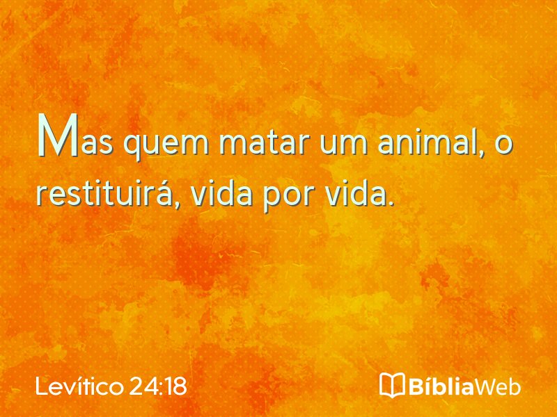 Levítico 24:18 em imagem para compartilhar