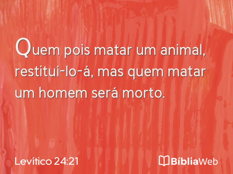 Levítico 24:21 em imagem para compartilhar