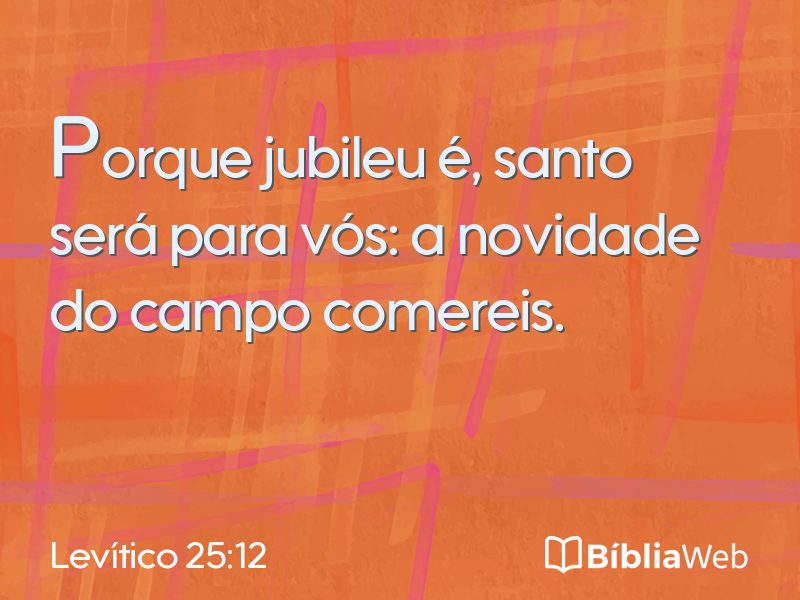 Levítico 25:12 em imagem para compartilhar