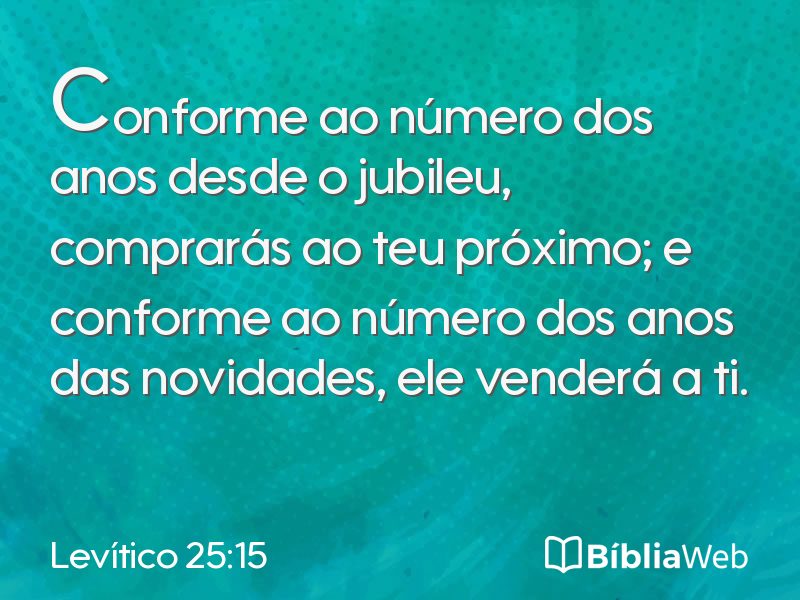 Levítico 25:15 em imagem para compartilhar