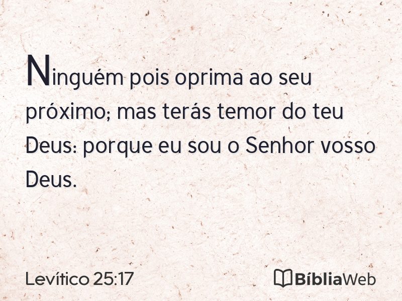 Levítico 25:17 em imagem para compartilhar