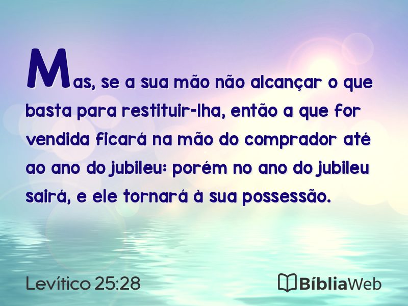 Levítico 25:28 em imagem para compartilhar