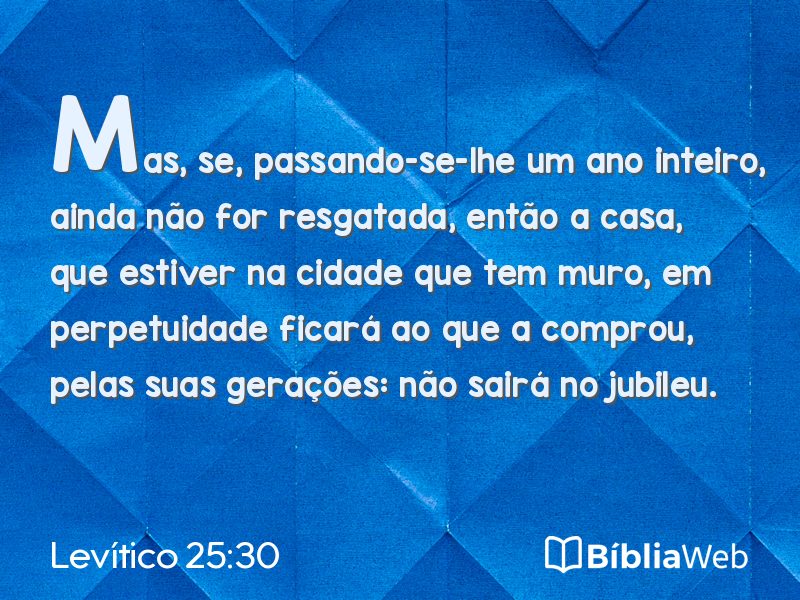 Levítico 25:30 em imagem para compartilhar
