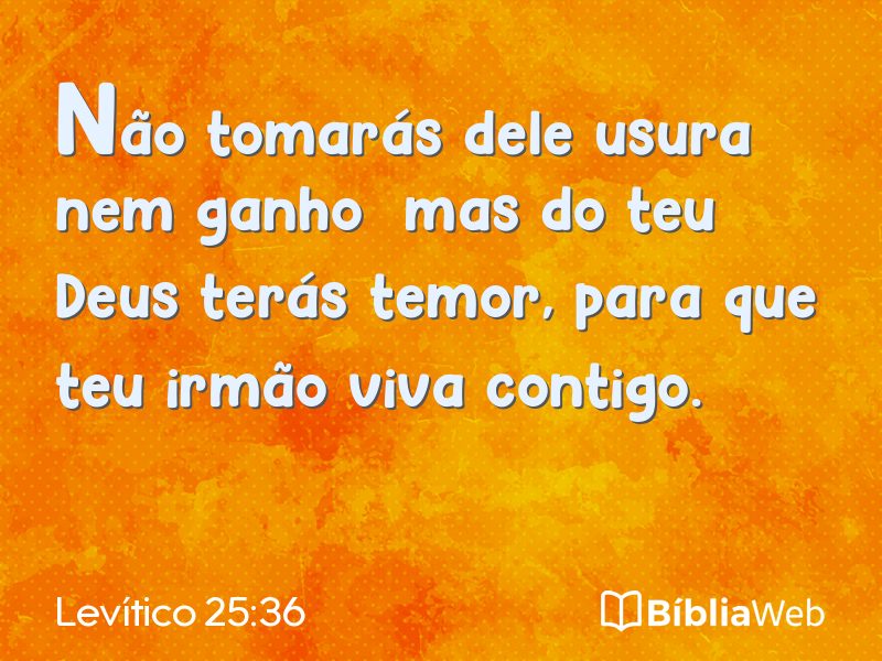 Levítico 25:36 em imagem para compartilhar