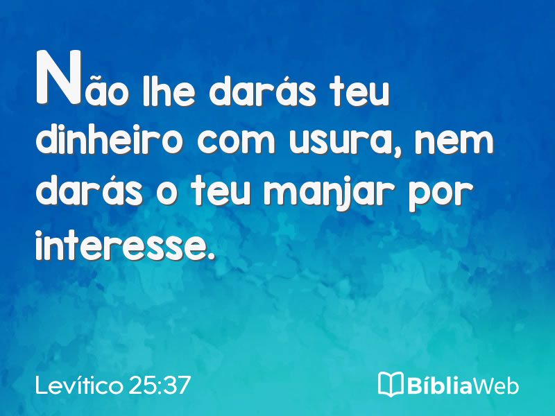 Levítico 25:37 em imagem para compartilhar