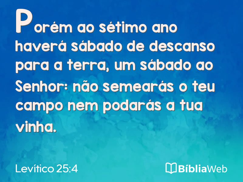 Levítico 25:4 em imagem para compartilhar