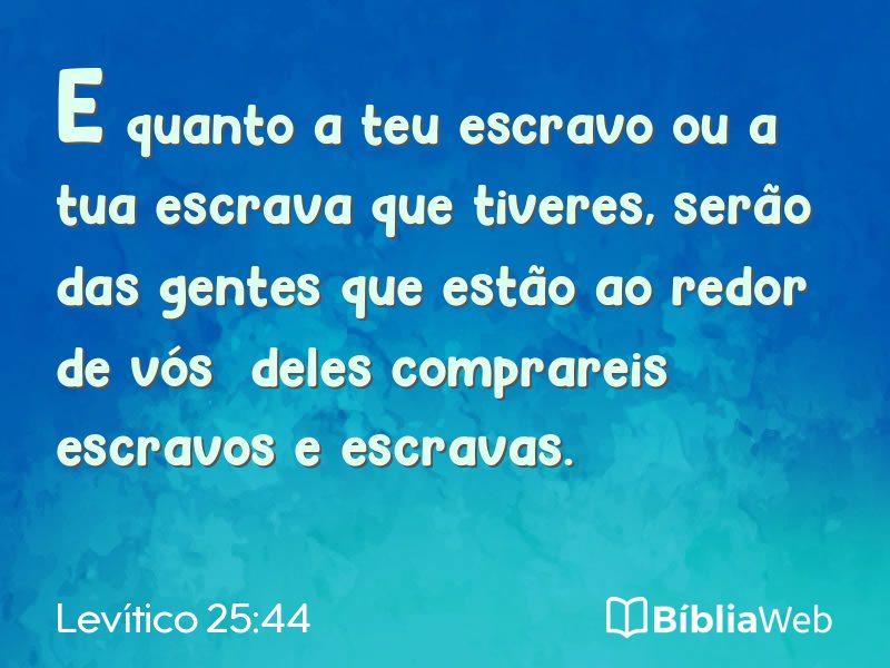 Levítico 25:44 em imagem para compartilhar