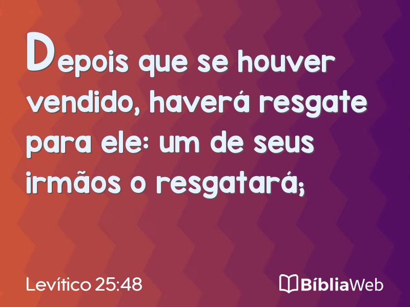 Levítico 25:48 em imagem para compartilhar