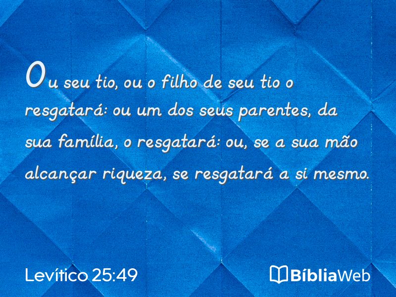Levítico 25:49 em imagem para compartilhar